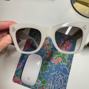 Celine White Sunglasses